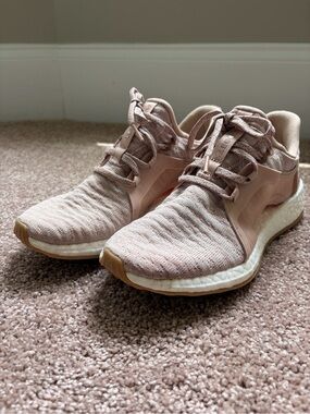 Women’s PureBoost X Running Sneakers - Blush Pink Knit
